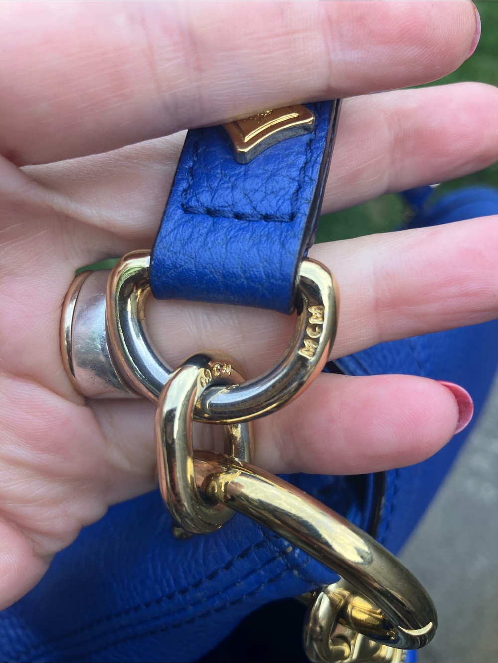Authentic cobalt blue MCM - Picture 11 of 15